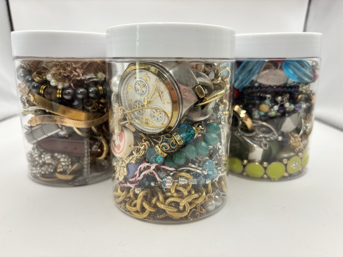 8oz Mystery Jewelry Jar All Wearable Watch W/ Batt In Each