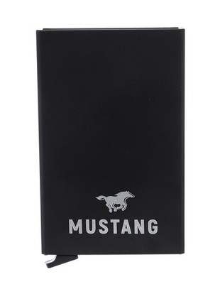 MUSTANG Lucca Card Cassette Kredit- / Visitenkartenetui Geldbörse Black Schwarz