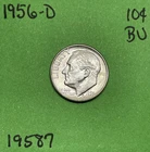 1956-D Roosevelt Dime 10c  BU Uncirculated Mint State 90% Silver