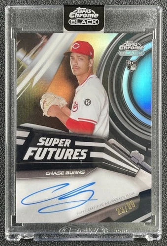 2026 Topps Chrome Black Chase Burns Super Futures Autographs (RAW)