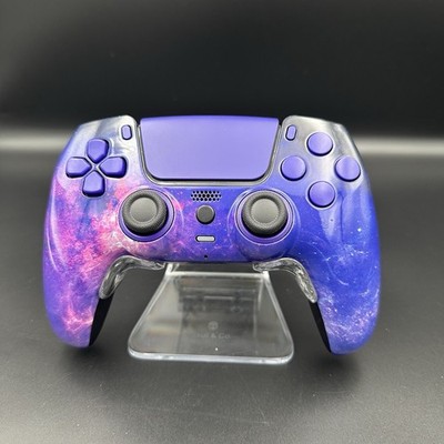 Custom Sony PS5 DualSense Controller Galaxy Purple  Design , TMR Analog Sticks