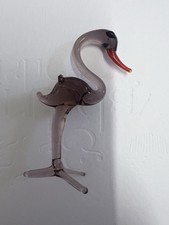 Little Glass Flamingo Ornament Hand Blown Glass Murano Or Murano Type