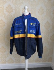 Subaru WRC racing jacket blue medium rally team coat vintage biker racer jacket