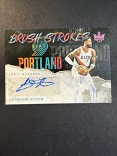 2023-24 Panini Court Kings Deandre Ayton Brush Strokes AUTO /8 #BR-AYT Lakers
