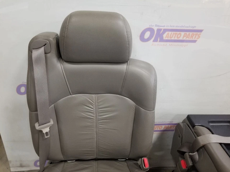 01 2001 GMC SIERRA 2500HD SLT INTERIOR FRONT SEAT SET WITH FOLDING CONSOLE SEAT Foto 4 de 4