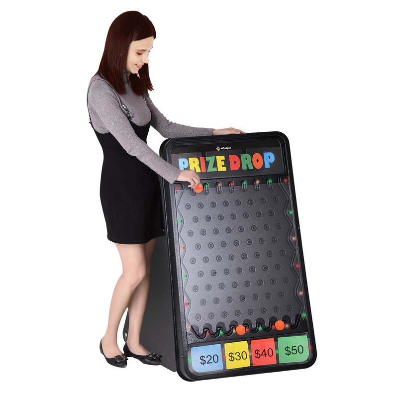 WinSpin 41x25" Large Prize Drop w/ LED Light 12 Pucks Board Game Carnival Party