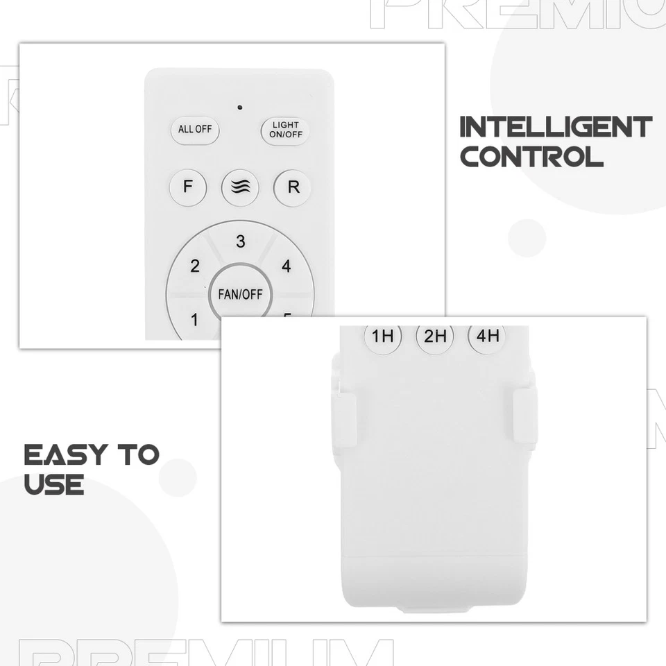  Telecomando universale per ventilatore: regolatore a 6 velocità con timer 1/2/4 - Immagine 2 di 4