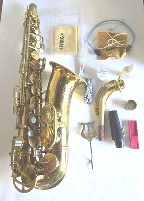 #ad H.N. White King Zephyr Vintage Alto Saxophone With Case $549.00