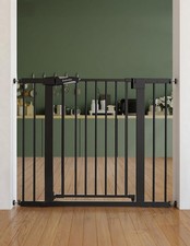 Babelio PressGuard Baby Gate for Stairs, 30" Tall 26"-40" Wide, Black