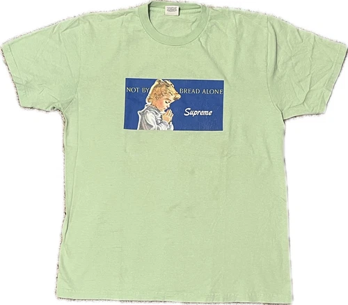 Grand t shirt Supreme Bread Alone vert citron SS15