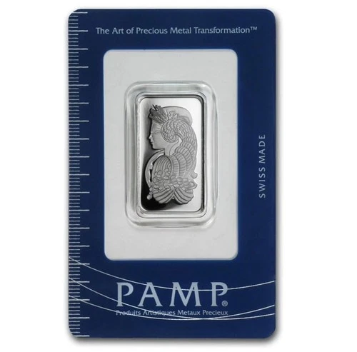 Silver Bar Pamp Lady Fortuna In Assay .999 RARE Half Ounce