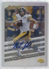 2020 Panini Chronicles Draft Picks Signatures 67/99 Nate Stanley #19 Auto 0p5