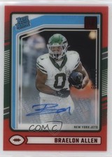 2024 Panini Clearly Donruss Rated Rookie Red 149/149 Braelon Allen #90 Auto 0dj8