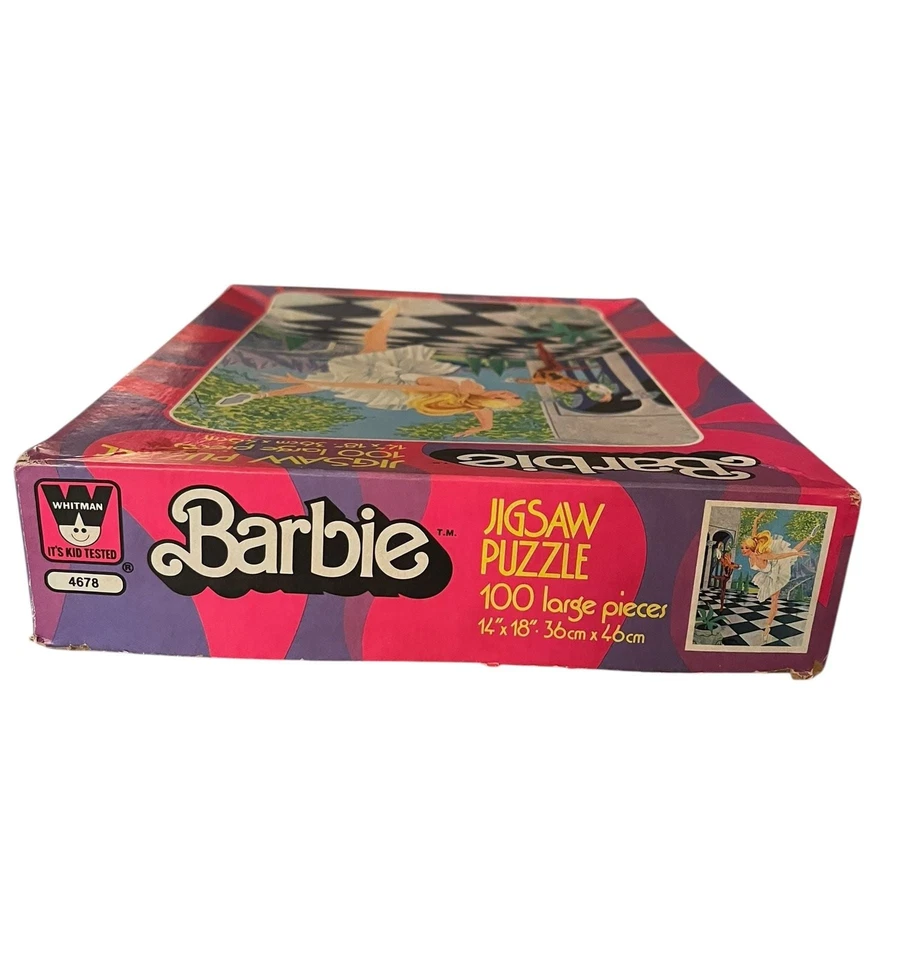 Rompecabezas Barbie bailarina Whitman 1980 vintage 100 piezas 4678 Foto 3 de 4