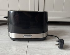 DeLonghi CTLA2003.BK Active Line 800W 2 Slot Toaster Browing & Defrost Function 