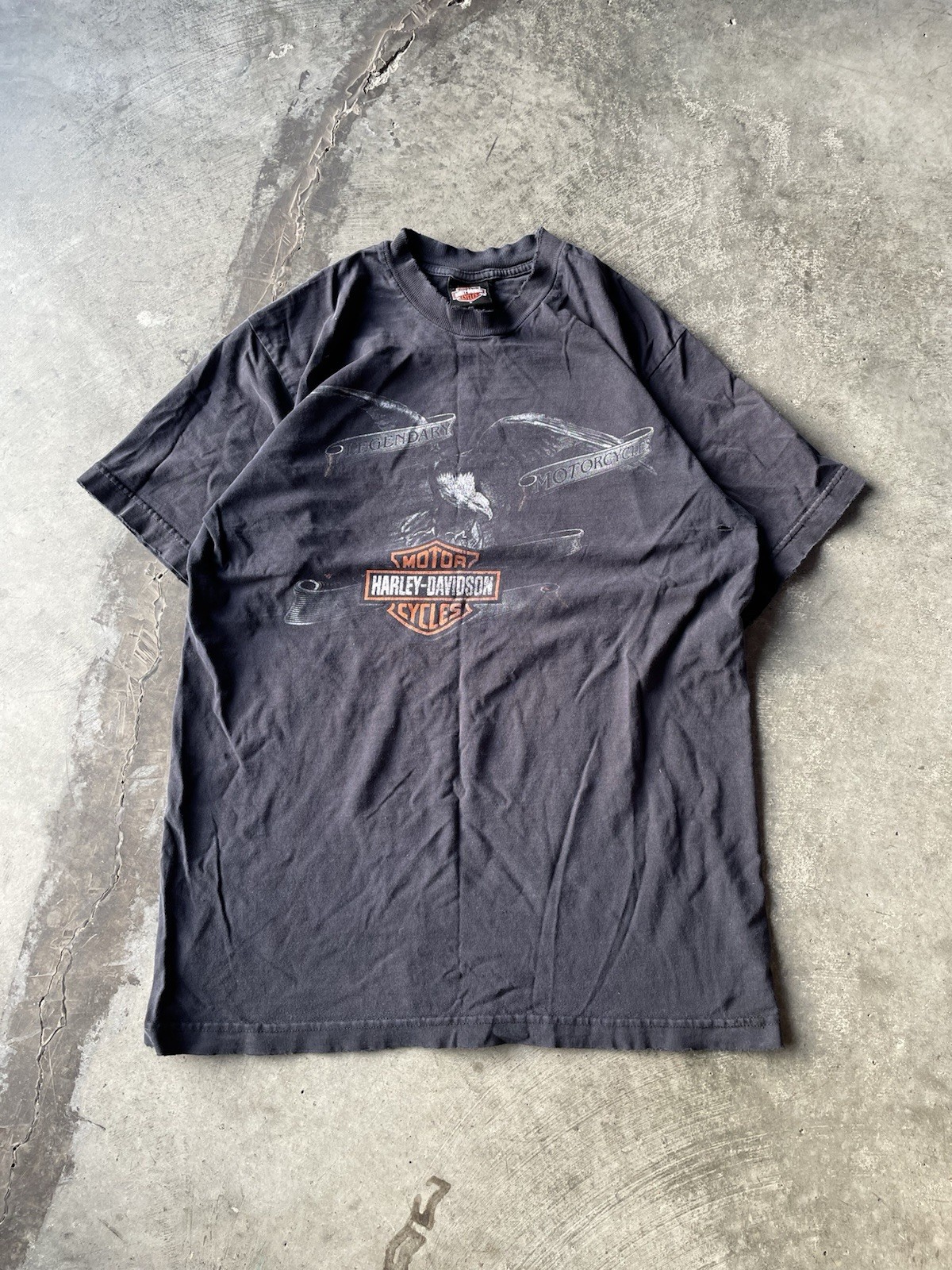 Harley-Davidson Barnett El Paso, TX Eagle Graphic T-Shirt – Black (Large)