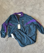 VTG 80s 90s NWT Deadstock Asics Windbreaker Track Suit RARE Sz L Retro Grail