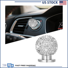 Bling Car Push Start Button Cover, Crystal Rhinestone, Universal SUV Color: Whit