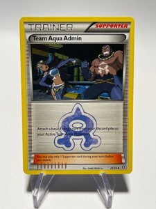 TEAM AQUA ADMIN 2015 Pokemon Double Crisis Uncommon POKÉMON 25/34