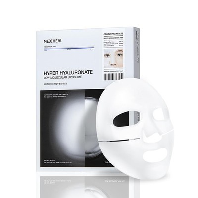 Mediheal Hyper Hyaluronate - Hydrogel Moisture Deep Mask, Overnight Hydrating & 