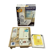 Vtg Cobra Private Call 900 Feat. Private Call Voice Scrambling Cordless Phone