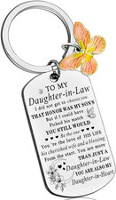 Daughter In Law Gift From Mother In Law Sentimental Keychain Wedding Day