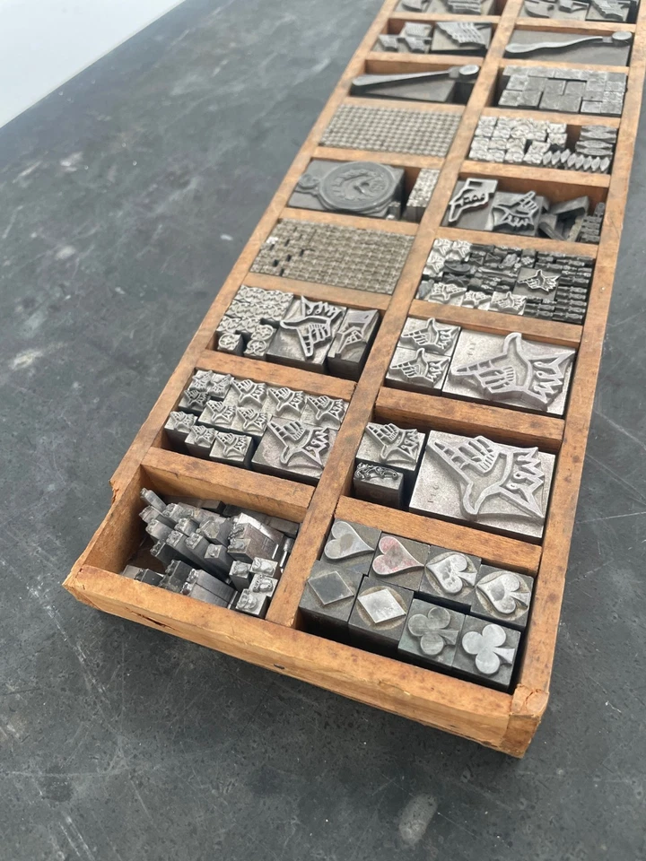 Letterpress Metal Type - 14 7/8 in. x 4 7/8 in. Quarter Case with Ornaments #2 - Image 3 of 4