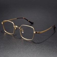 Fashion Glasses Retro Square Titanium Eyewear Ultra Light Eyeglasses Frame Men