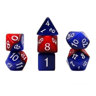 GW91ce Würfelset Fable: Snow White (Blau/Rot) (7) Neu & OVP