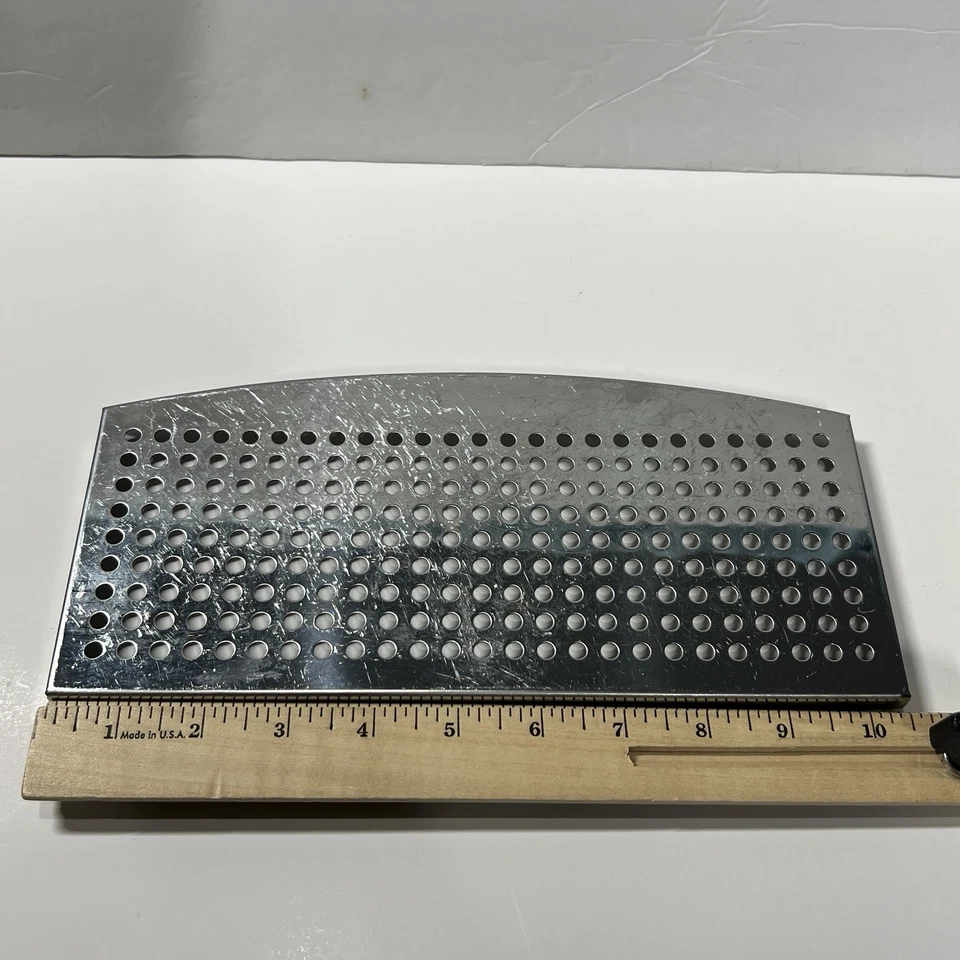 Bandeja de Goteo Delonghi Plateada EC702 Máquina Expresso Rejilla de Acero Inoxidable 10" x 4" Foto 3 de 4