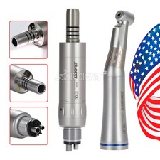 Dental 1:1 LED Inner Water Contra Angle /Air Motor Low Speed Handpiece 4 Holes