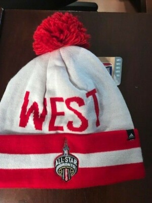 : 2016 Toronto NBA All Star West Official  Knit Hat POM Koby Bryant Last As Game