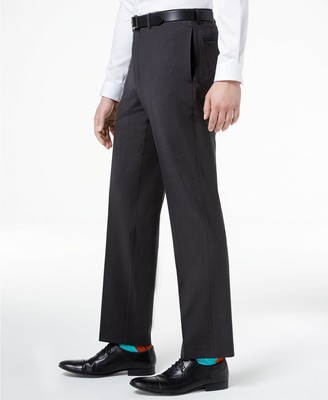 $159 Calvin Klein 38w X 32l Men'S Gray Extreme Slim Fit Flat Front Dress Pants