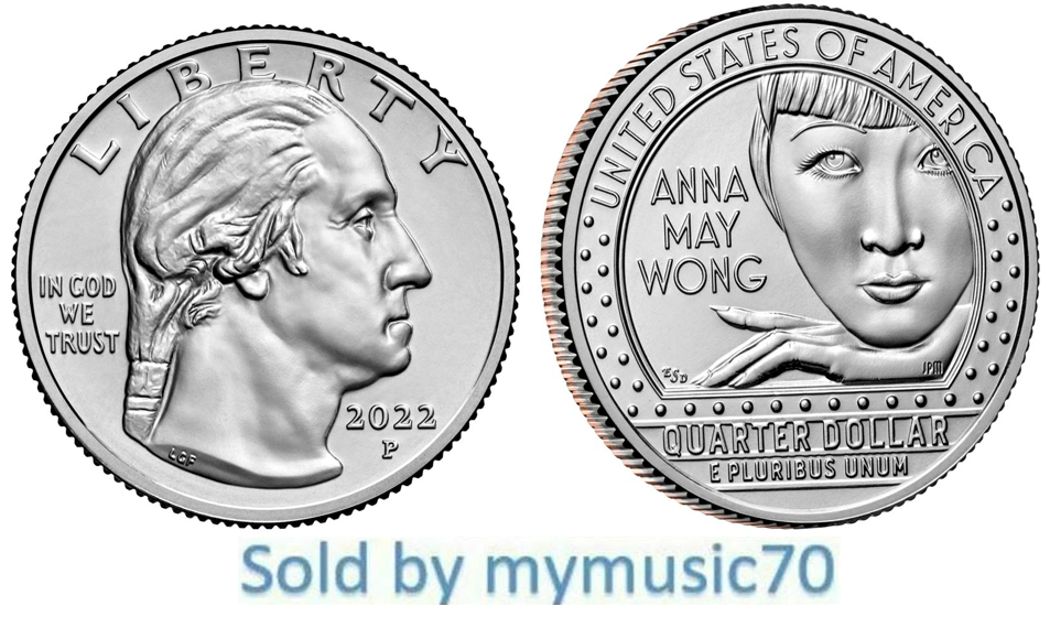 2022 P Anna May Wong American Women Quarter **ON HAND** **ON HAND