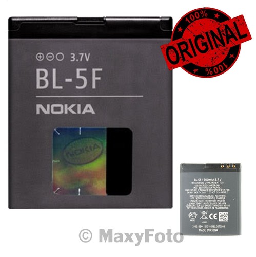 NOKIA BATTERIA RICAMBIO ORIGINAL BL-5F 950mAh LITIO PER BRONDI AMICO MIO 3G BIG - Foto 2 di 3
