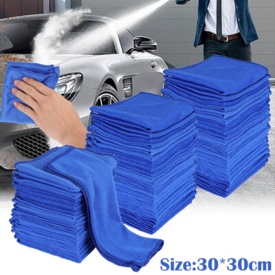 lot Microfiber Cleaning Cloth Towel Rag Car Polishing No Scratch Auto Detailing