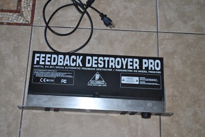 配信機器・PA機器・レコーディング機器 behringer Feedback Destroyer Pro Behringer Feedback Destroyer Pro 24-Bit Dual-Engine Parametric EQ
