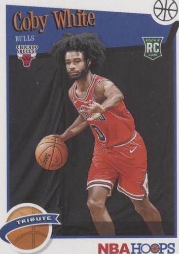 Coby White REACTIVE BLUE PRIZM ROOKIE CARD PSA 9 BULLS 2019 Panini
