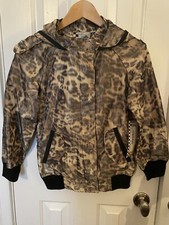 L.a.m.b. By Gwen Stefani Nwt Leopard Sporty Bomber Jacker Size 6