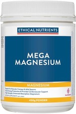 Ethical Nutrients Mega Magnesium Powder Raspberry 450g