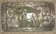 Antique "HECHO EN" Rare Belt Buckle / Mexican Western