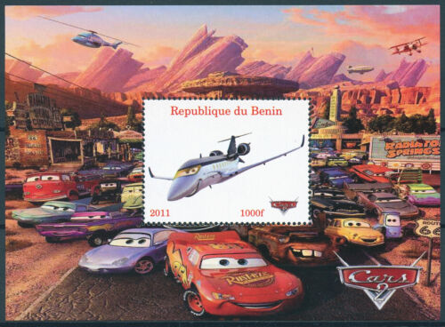 Disney Pixar Briefmarken 2011 postfrisch Autos 2 Animationscartoons 1v S/S I - Bild 1 von 1