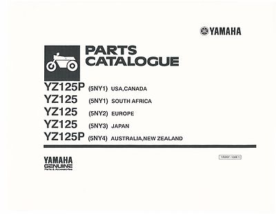 #ad Yamaha Parts Manual Book 2002 YZ125P. $19.50