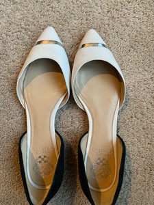 vince camuto white flats