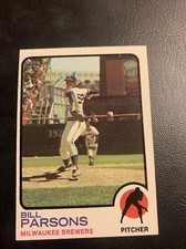 #￼￼￼￼￼￼￼231 Bill Parsons Milwaukee Brewers,,￼1973 topps Baseball Card Cb23
