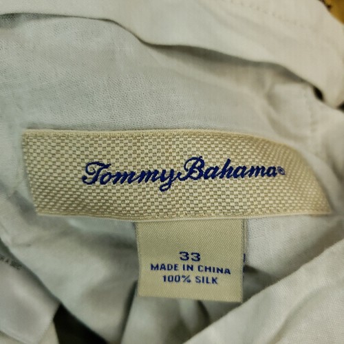Tommy Bahama Shorts Mens 33 Beige Flat Front Chino Golf Casual Pockets Silk - Picture 8 of 9