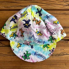 GRATEFUL DEAD MARCHING TIE DYE BEARS CLASSIC TEAM CYCLING CAP HAT LAST ONES !!