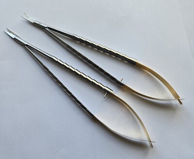 GERMAN Castroviejo Micro Scissors STR + CVD Surgical Dental Eye Instruments New