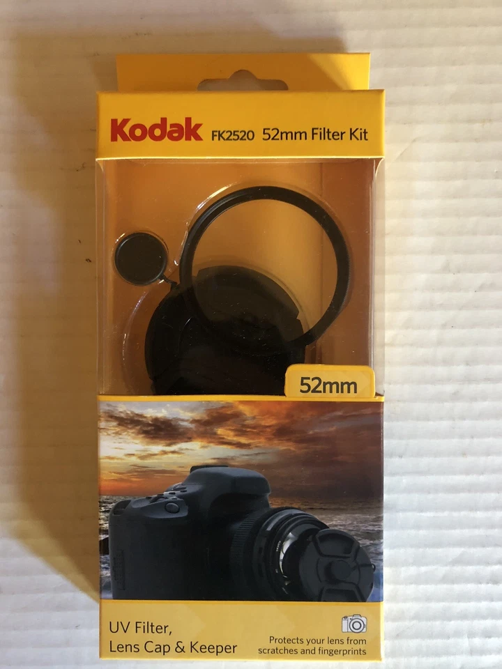 Kodak 52mm Filter Kit FK2520 UV Lens, Lens Cap,& Keeper All Included - Image 3 of 4