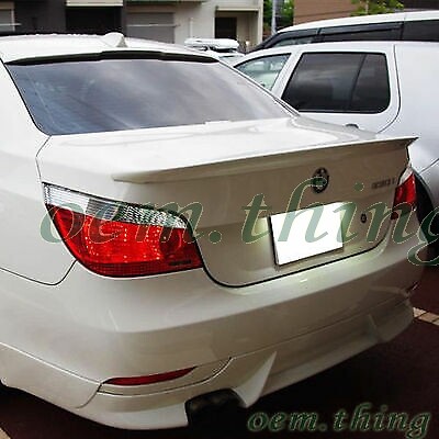 USA 530i 545i 2010 Fit For BMW E60 5-Series 4DR Sedan Trunk Spoiler Unpainted